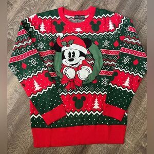 Disney's Mickey Mouse Ugly Christmas Sweater- Size Large